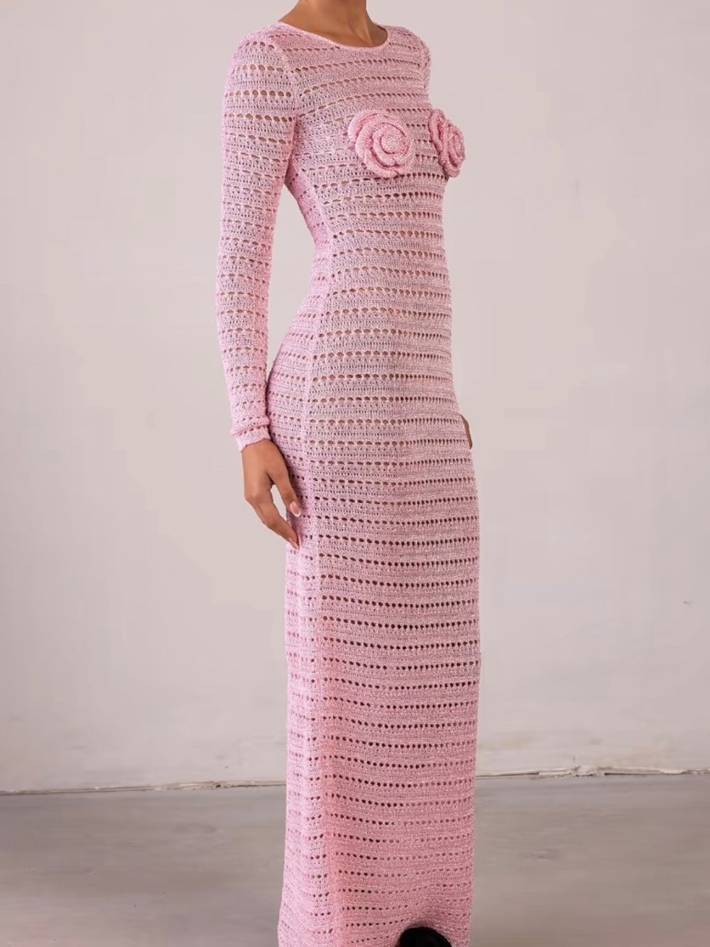 NW Same rosette crochet dress - Picture 3 of 5
